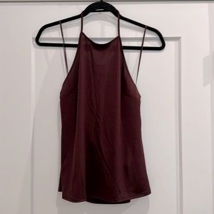 Express silky halter top